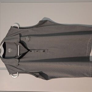 EP Pro Black & White Sleeveless Golf Shirt